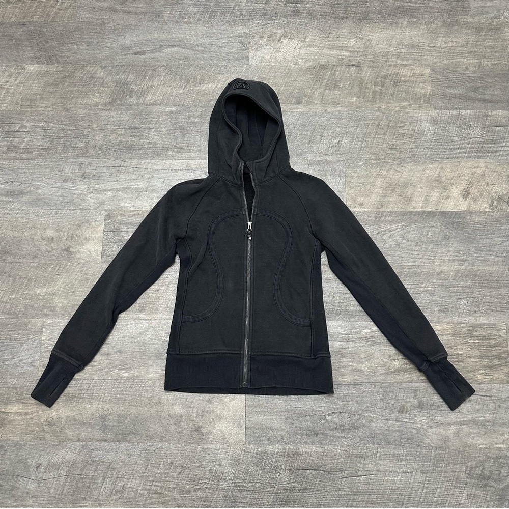 lululemon athletica Black Full-Zip Hoodie Sweatshirt